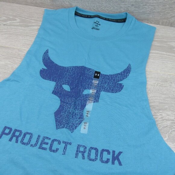 Under Armour Project Rock Brahma Bull Tank Top Mens Size Large NEW - Picture 2 of 11